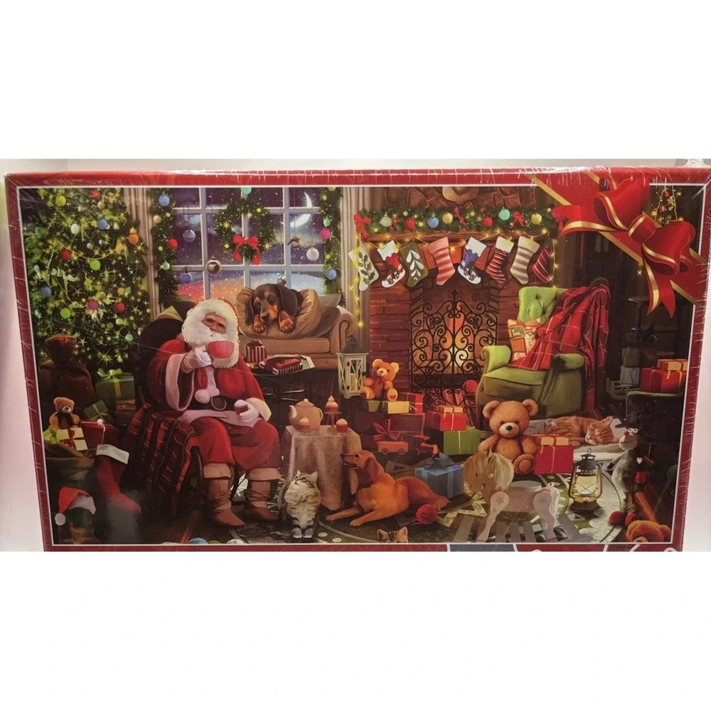 Christmas Celebration Jigsaw Puzzle Advent Calendar 1008 Pieces 42 Pc A Day NEW